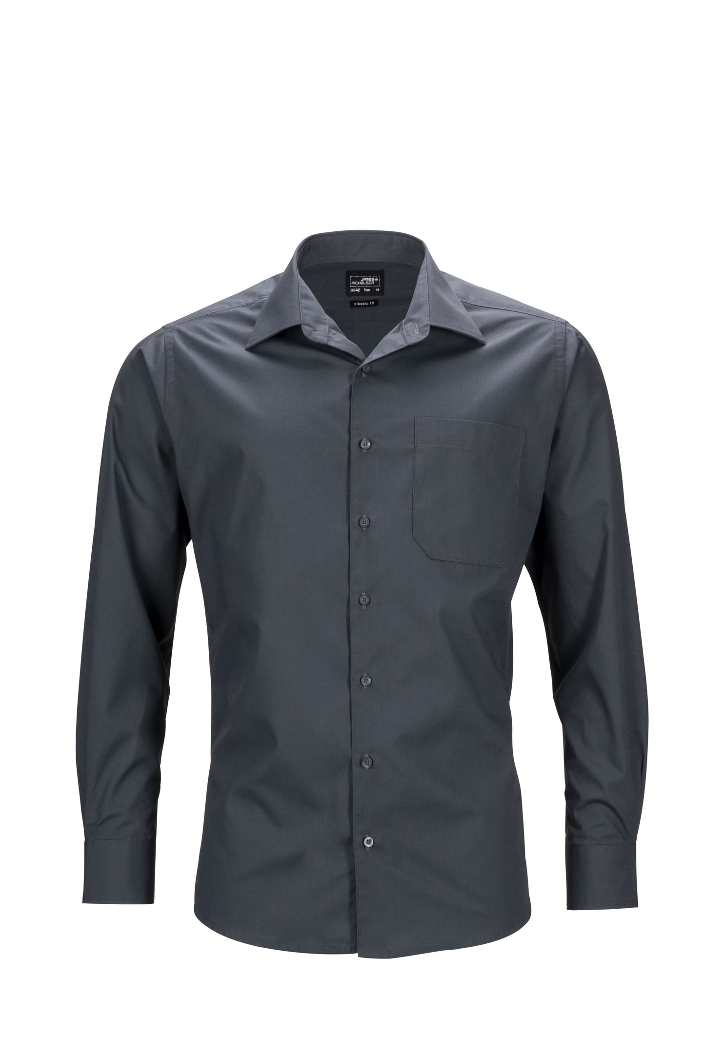 JN Skjorte, Unisex, Langermet, S-6XL