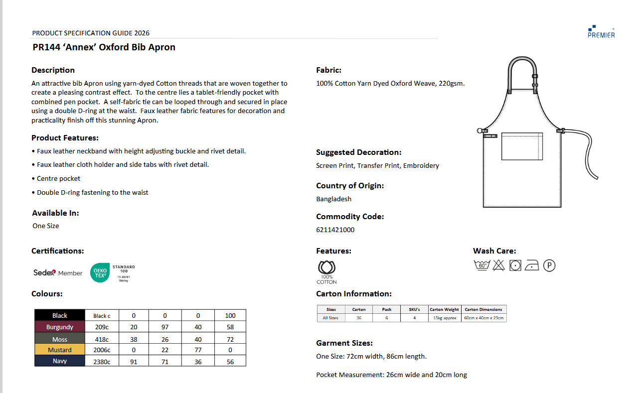 Premier Annex Oxford smekkforkle til restaurant