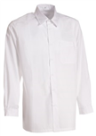 Skjorte, Unisex, Hvit, Lange ermer