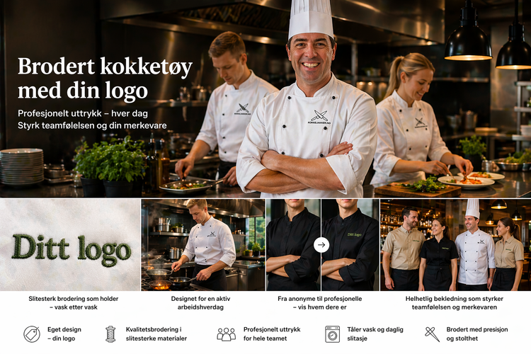 Brodert kokkeklær