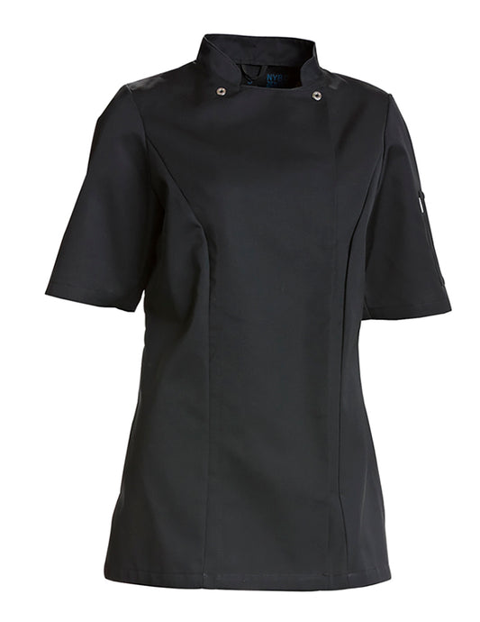 NYBO Kokkejakke - Taste, Dame, Korte ermer, Sort - XS-4XL