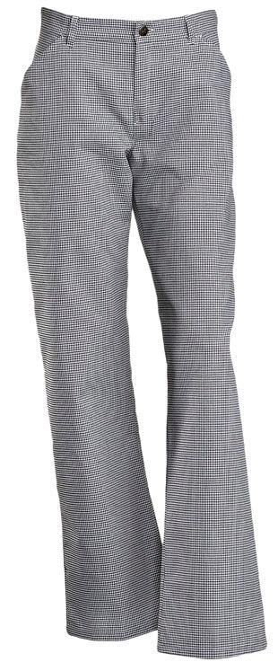 NYBO Kokkebukse, Flow - Dame, Sort-hvid Pepita
