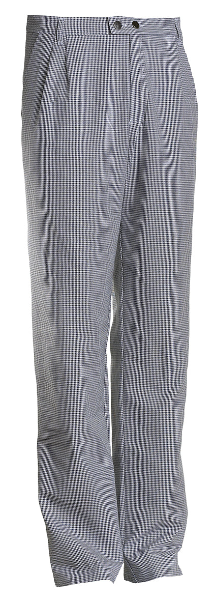 NYBO Kokkebukse, Flow - Unisex, Sort-hvid Pepita