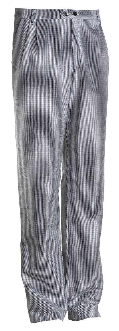 NYBO Kokkebukse, Flow - Unisex, Sort-hvid Pepita