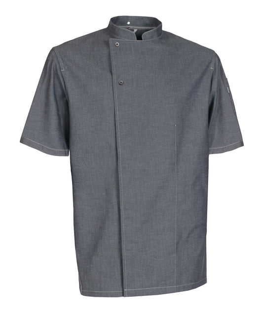 NYBO Kokkejakke - Flow, Unisex, Korte ermer, Hvit - XS-4XL