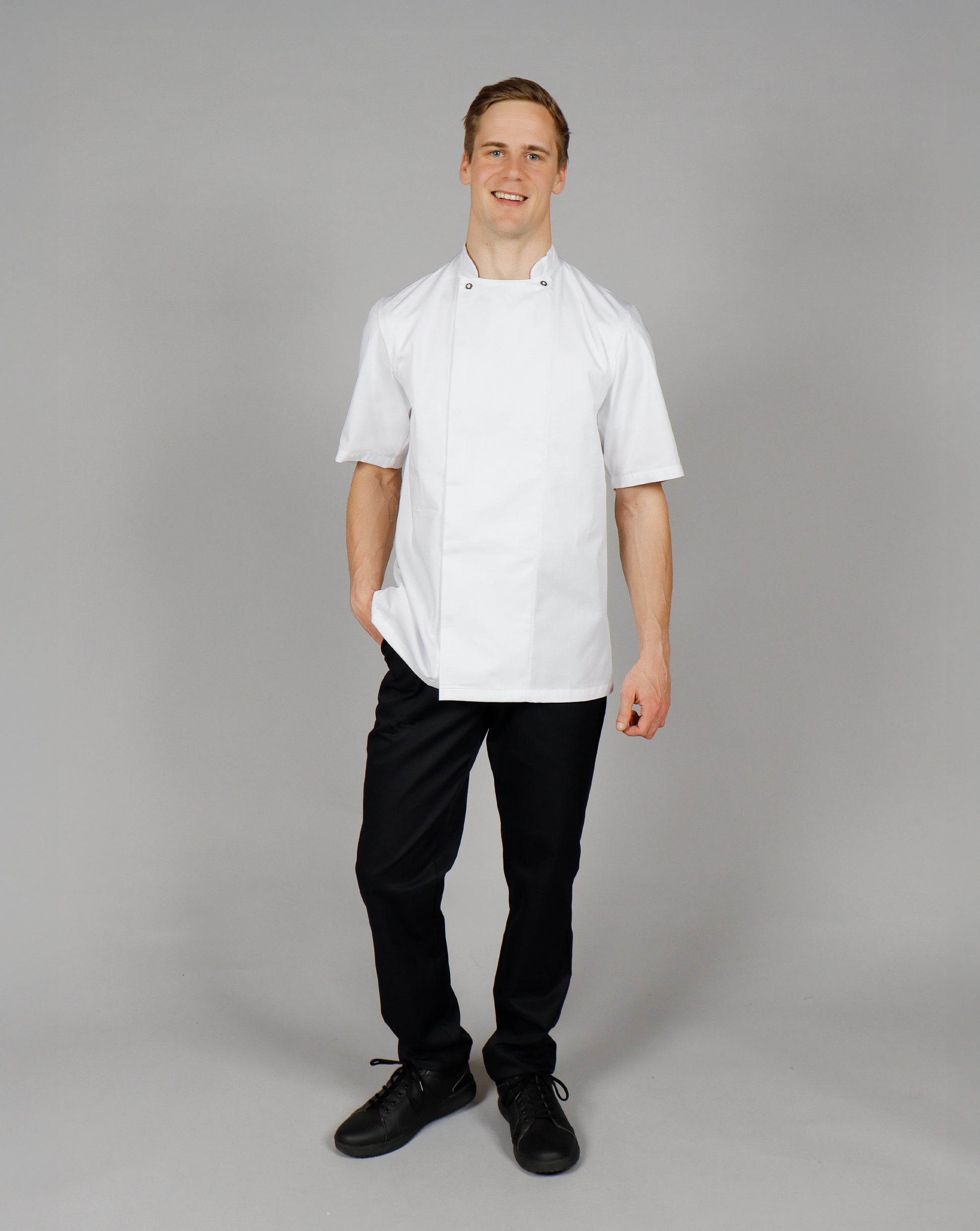 Nybo Kokkejakke – Take Away - unisex for profesjonelle kjøkken | kokkejakker.no