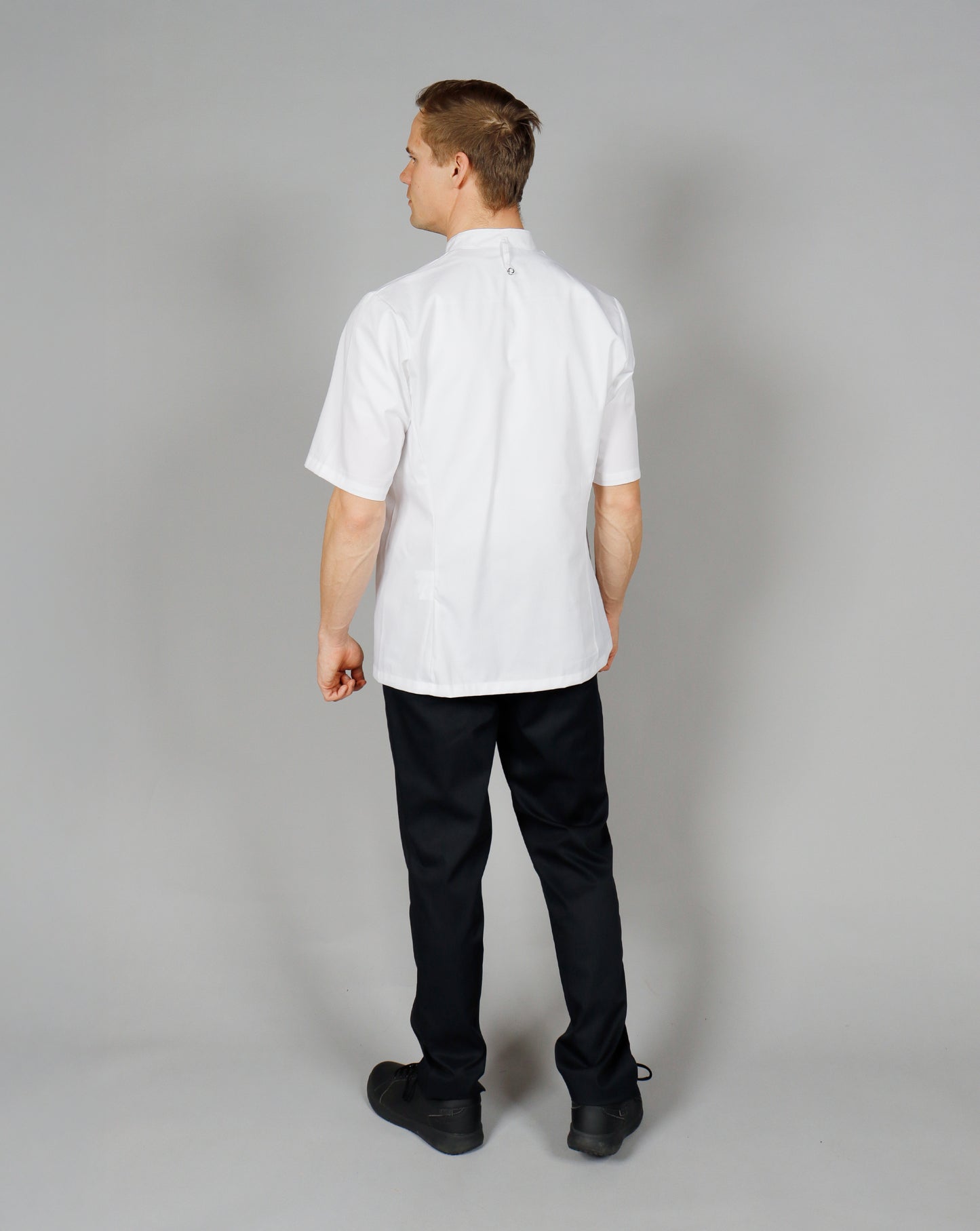 25 stk. NYBO  Kokkejakke - Take Away, Unisex, Korte ermer inkl logo | kokkejakker.no