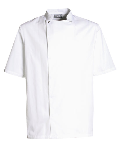 25 stk. NYBO  Kokkejakke - Take Away, Unisex, Korte ermer inkl logo | kokkejakker.no