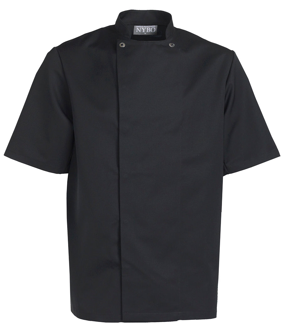 NYBO  Kokkejakke - Take Away, Unisex, Korte ermer, Sort - XS-4XL