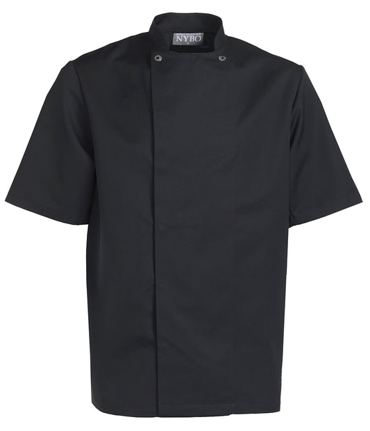NYBO  Kokkejakke - Take Away, Unisex, Korte ermer, Sort - XS-4XL
