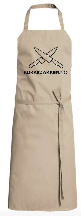 50 stk. NYBO Smekk forklede All-Over u/ brystlomme inkl logo L:98 x B:91 cm