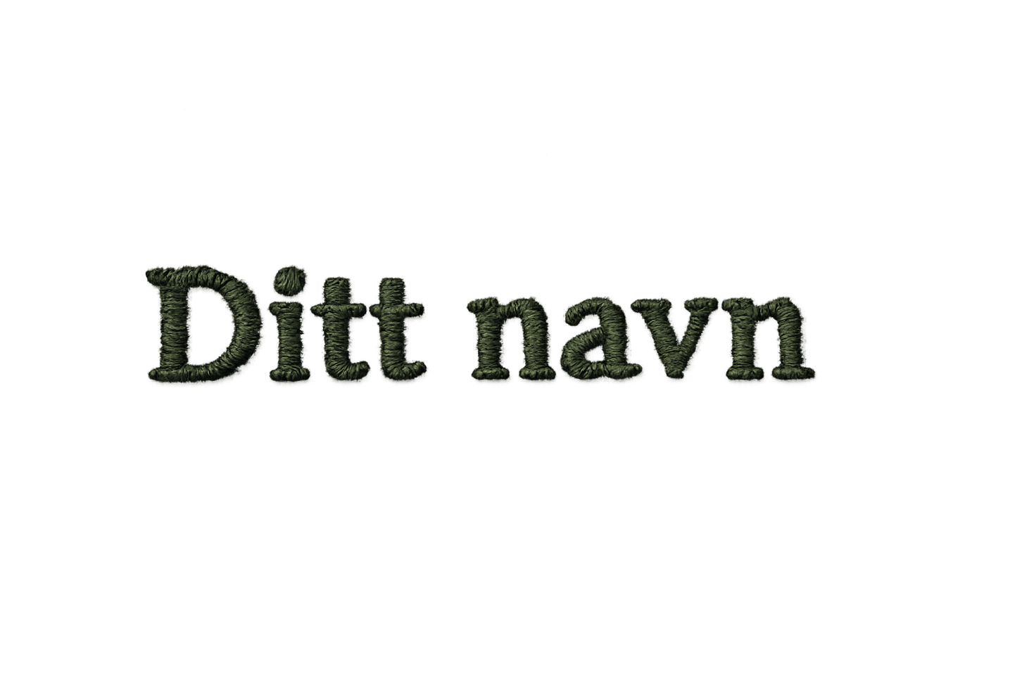 Brodert navn - 2 stk. | kokkejakker.no