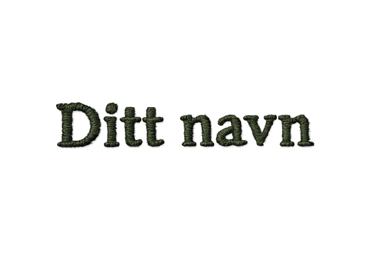 Brodert navn - 2 stk. | kokkejakker.no