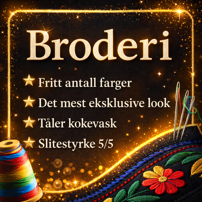 Brodert navn - 2 stk. | kokkejakker.no