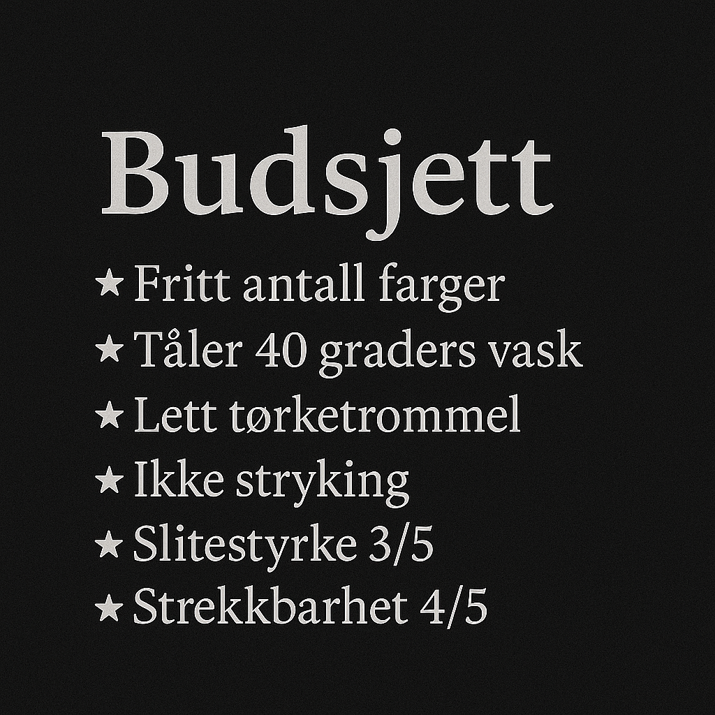 Logo C - Budsjett, Ubegrenset farger - pris fra 33,- pr. stk.
