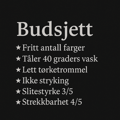 Logo C - Budsjett, Ubegrenset farger - pris fra 33,- pr. stk.