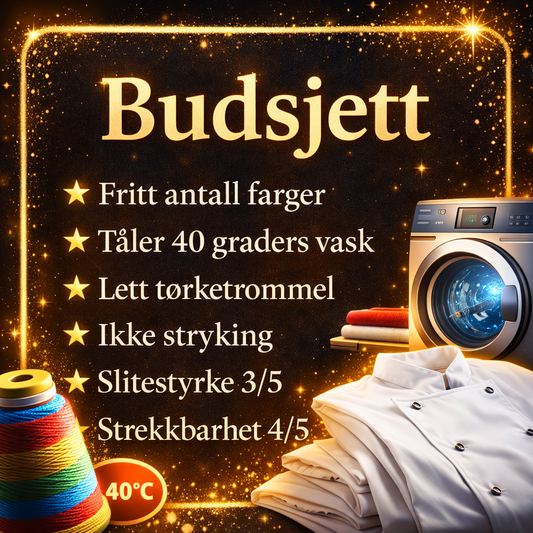 Logo C - Budsjett, Ubegrenset farger - fra 25 stk.