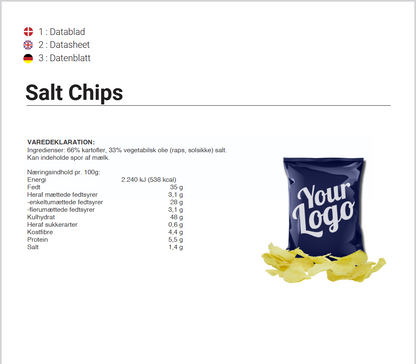 Chips / potetgull m/ salt
