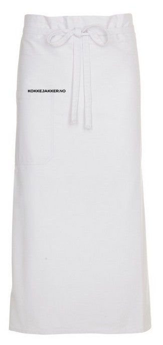 Forklede langt med broderi inkl. B:110 CM H: 88 CM