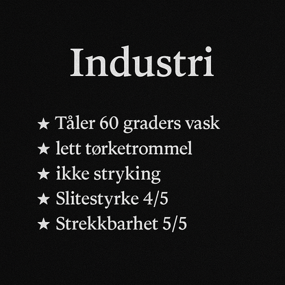 Logo B - "Industri", Med Livstidsgaranti - pris fra 62,- pr.stk.
