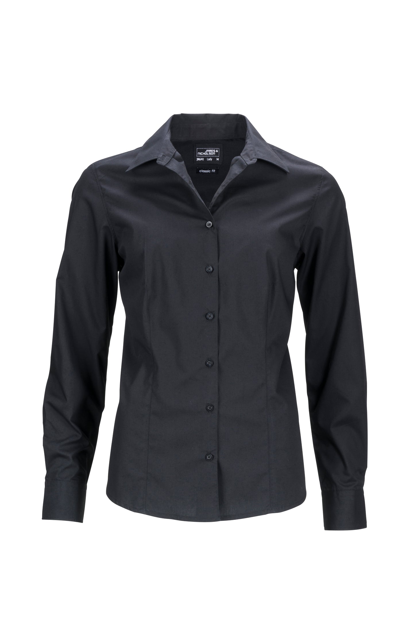 JN Skjorte, Dame. Langermet, XS-3XL