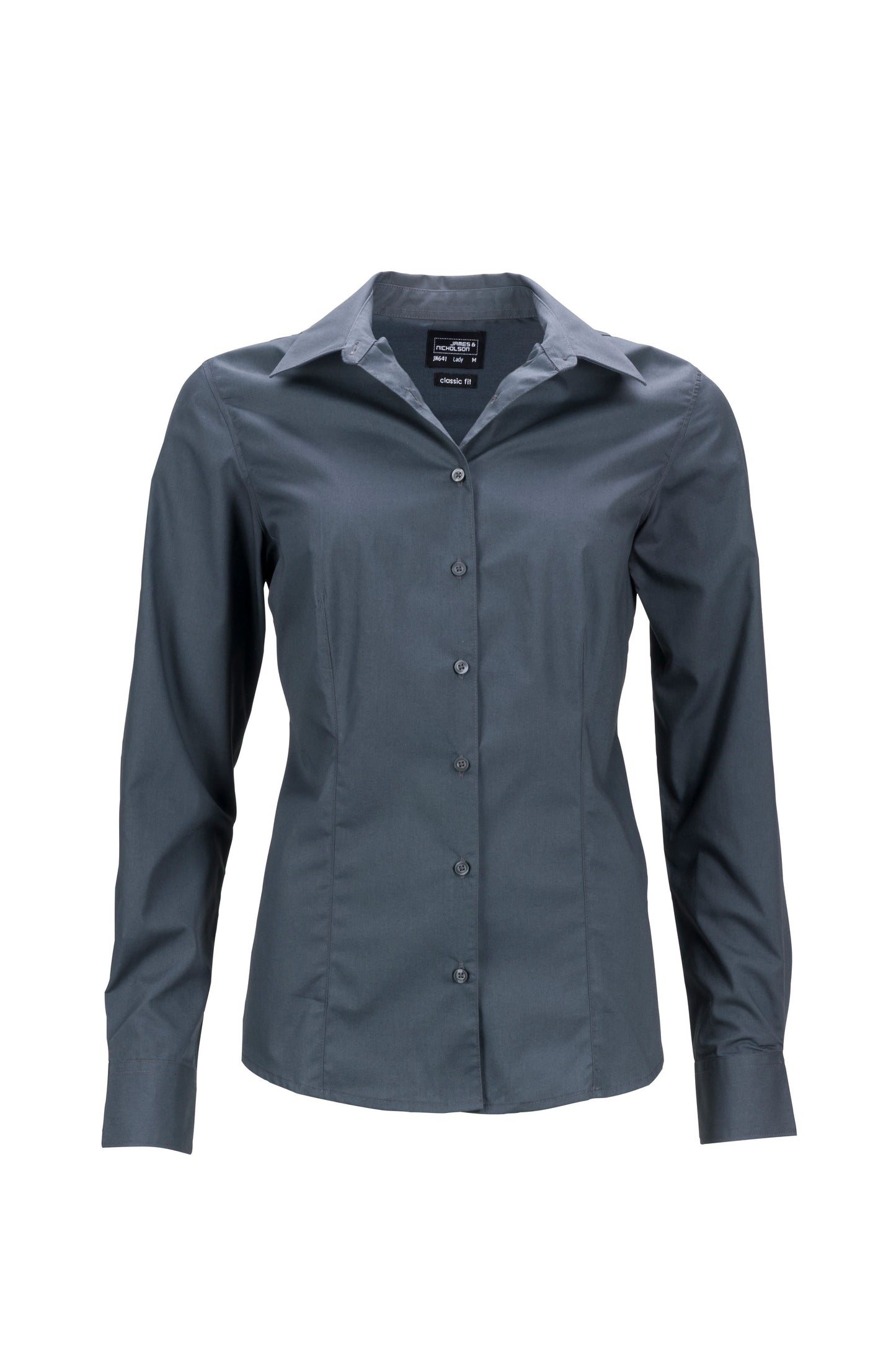 JN Skjorte, Dame. Langermet, XS-3XL