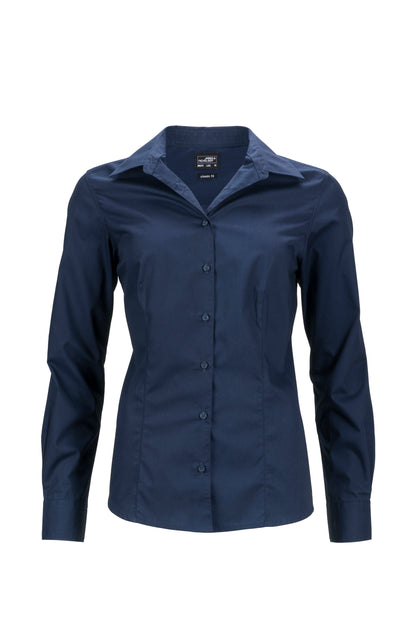 JN Skjorte, Dame. Langermet, XS-3XL
