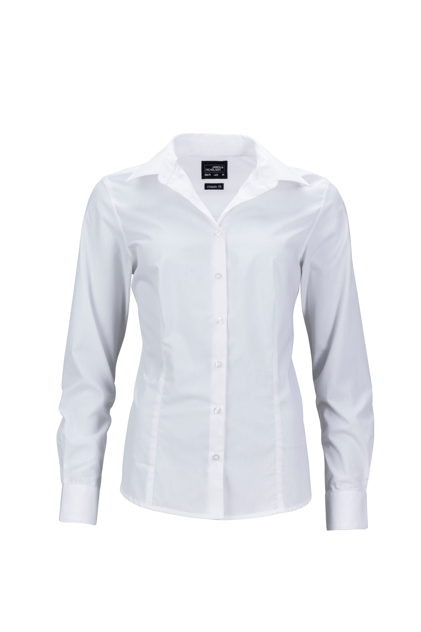 JN Skjorte, Dame. Langermet, XS-3XL