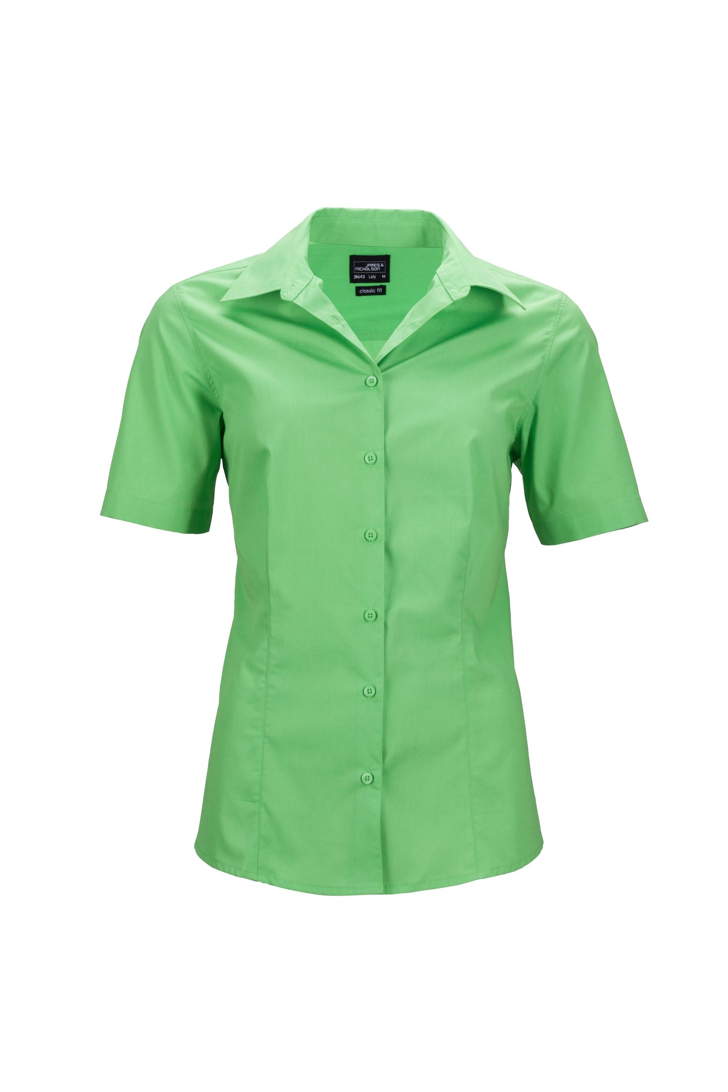 JN Skjorte, Dame. Korte ermer, XS-3XL