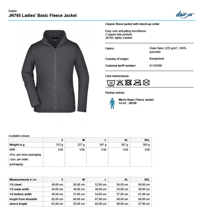JN Fleecejakke Dame