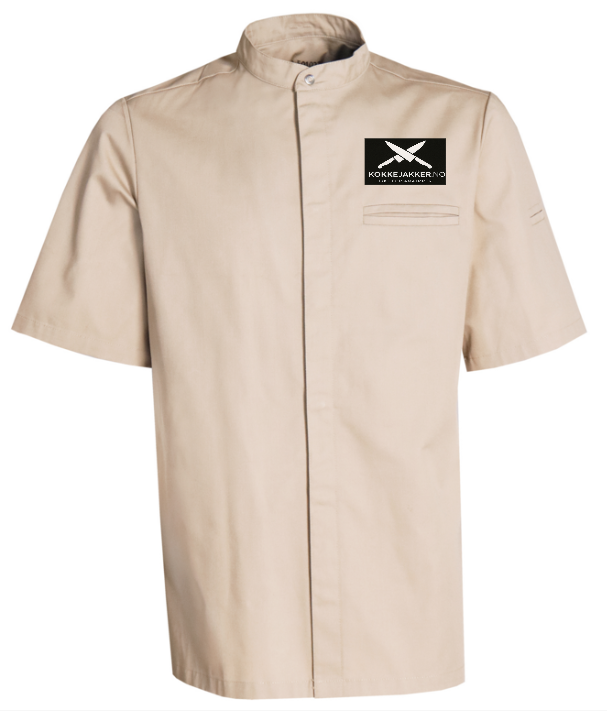 25 stk Kokkejakke m/ logo - New Nordic, Korte ermer - inkl logo