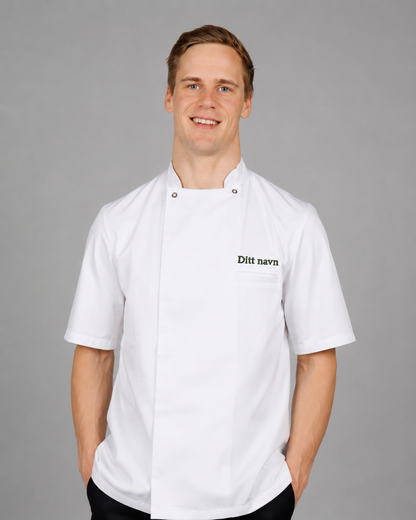 Nybo Kokkejakke – Take Away - navn som broderi