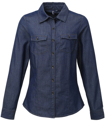 Premier Jeans Stitch Denimskjorte Dame | kokkejakker.no