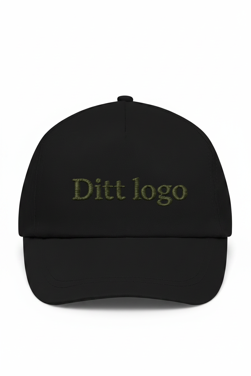 100 Caps - 5 Panel, inkl ditt logo brodert. | kokkejakker.no